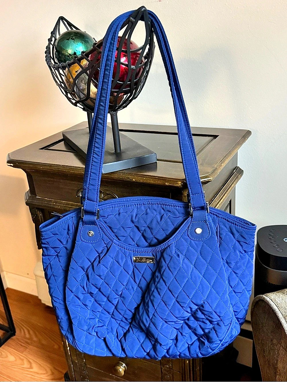 Vera Bradley Original Zip Tote Bag Blue